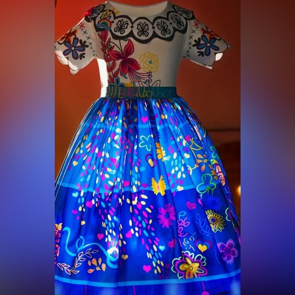 LED light up Disney Encanto character Mirabel costume dress